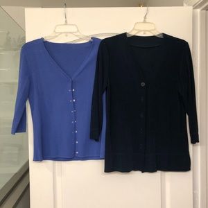 Set of two 3/4 sleeved cardigans